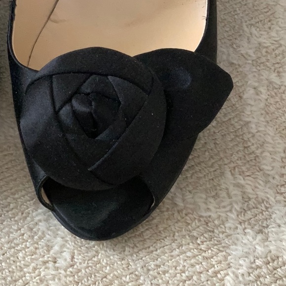 Sexy Prada! black satin peep toe ! - Picture 2 of 5
